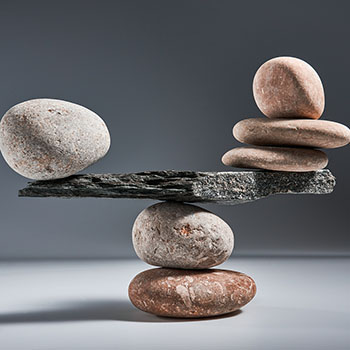 Image Balancing Pyramid Of Sea Pebbles 