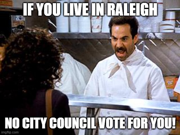 Voting begins. But, not for Raleigh City Council