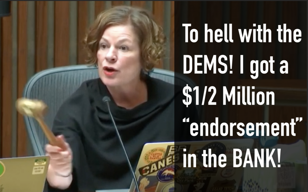 Mayor Baldwin disses Democrats, says she will buy election without them