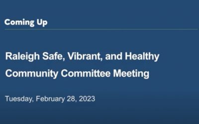 Safe, Vibrant & Healthy Community Committee Report – February 28, 2023