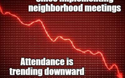 Neighborhood Meeting Attendance Trending Down!