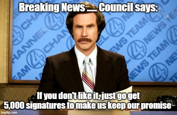 City Council broke their promise to you!