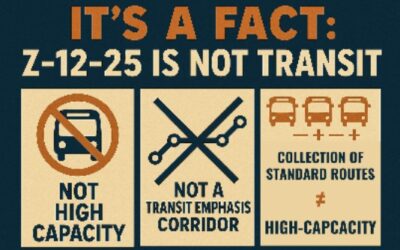 Z-12-25 does NOT meet Transit Land Use criteria