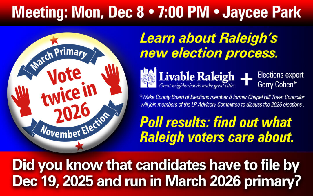 When and How does Raleigh Vote?