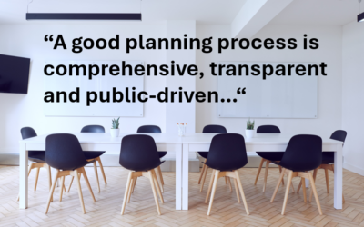 An open planning process encourages buy-in